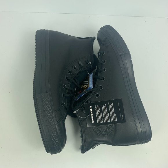 Converse Chuck Taylor All Star Winter Gore-Tex 165935C GTX Triple Blackout Boots - Picture 10 of 11